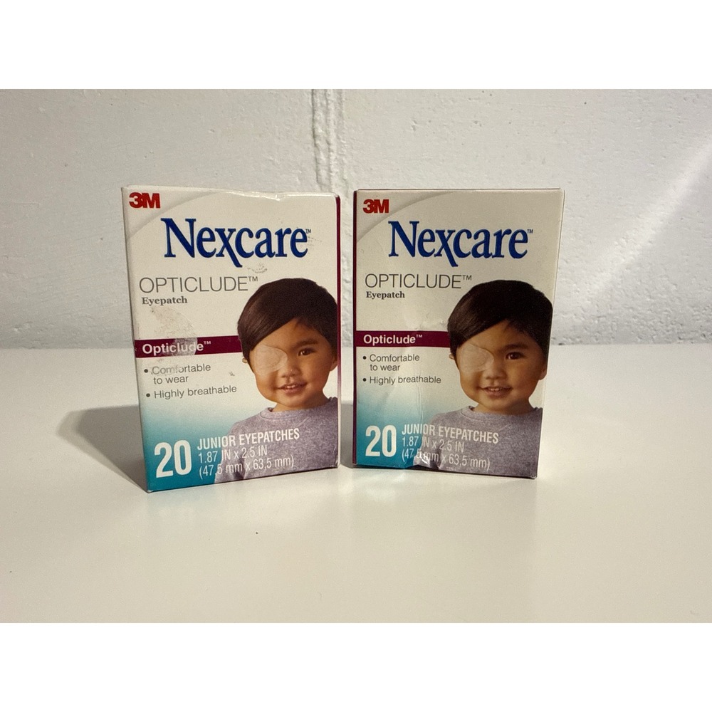 3M Nexcare Opticlude Junior Eyepatches 20ct 2pk Tan Lazy Eye Amblyopia Treatment